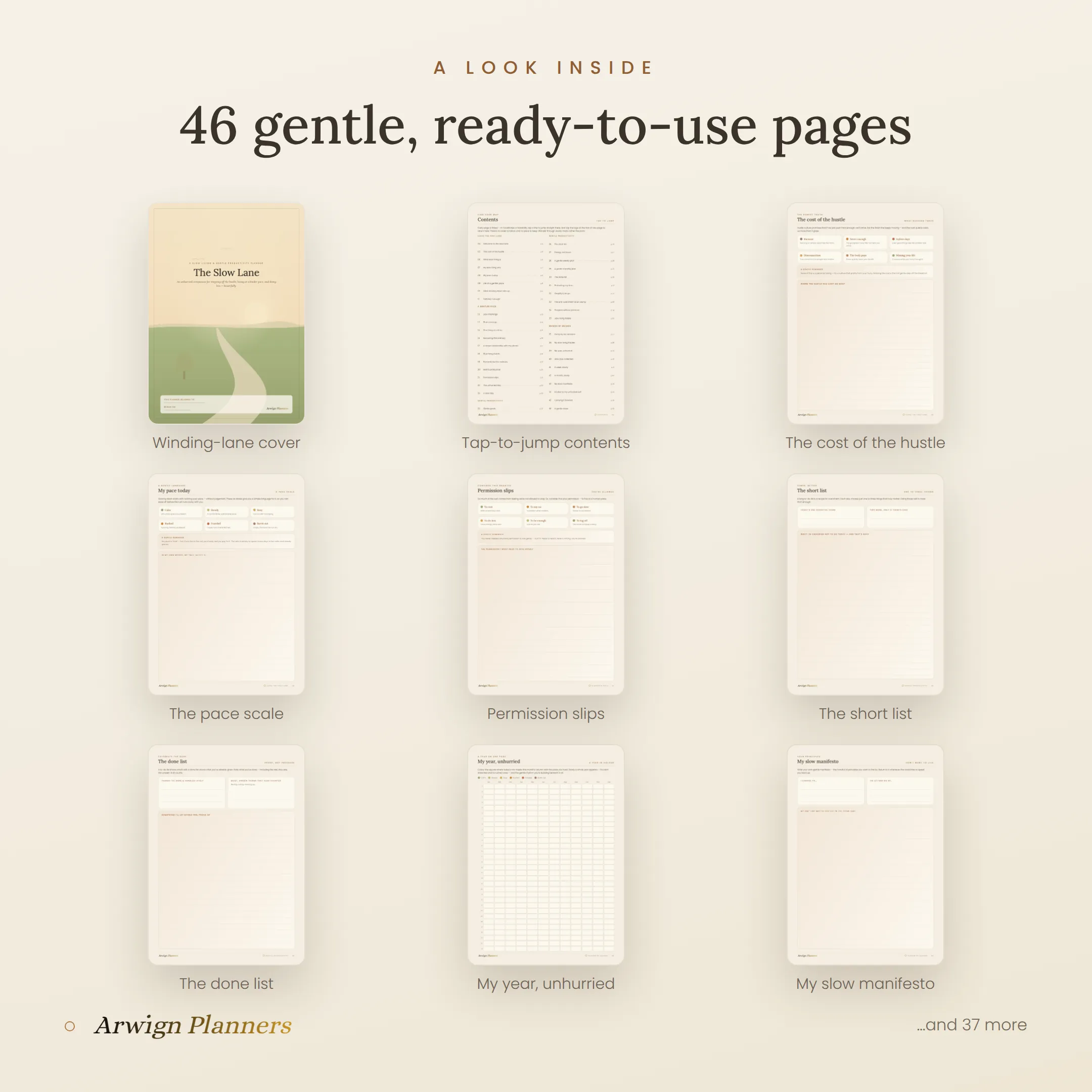 The Slow Lane — A Slow Living & Gentle Productivity Planner — image 2