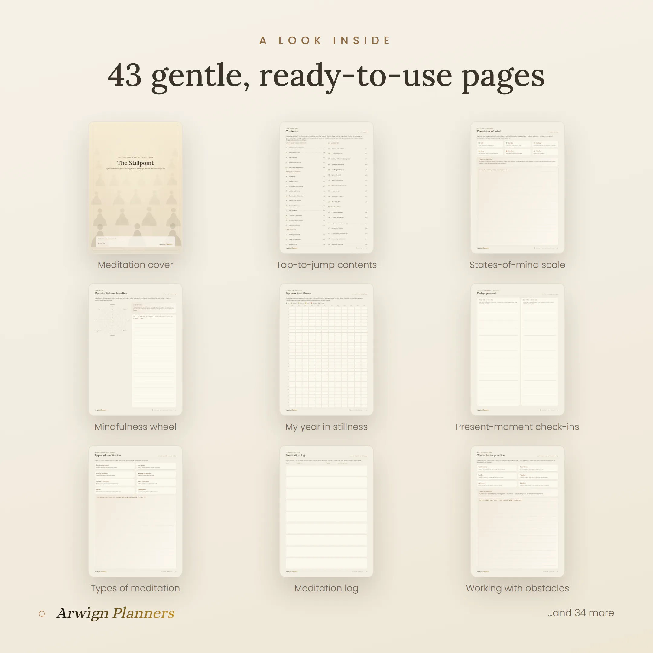 The Stillpoint — Mindfulness & Meditation Planner — image 2
