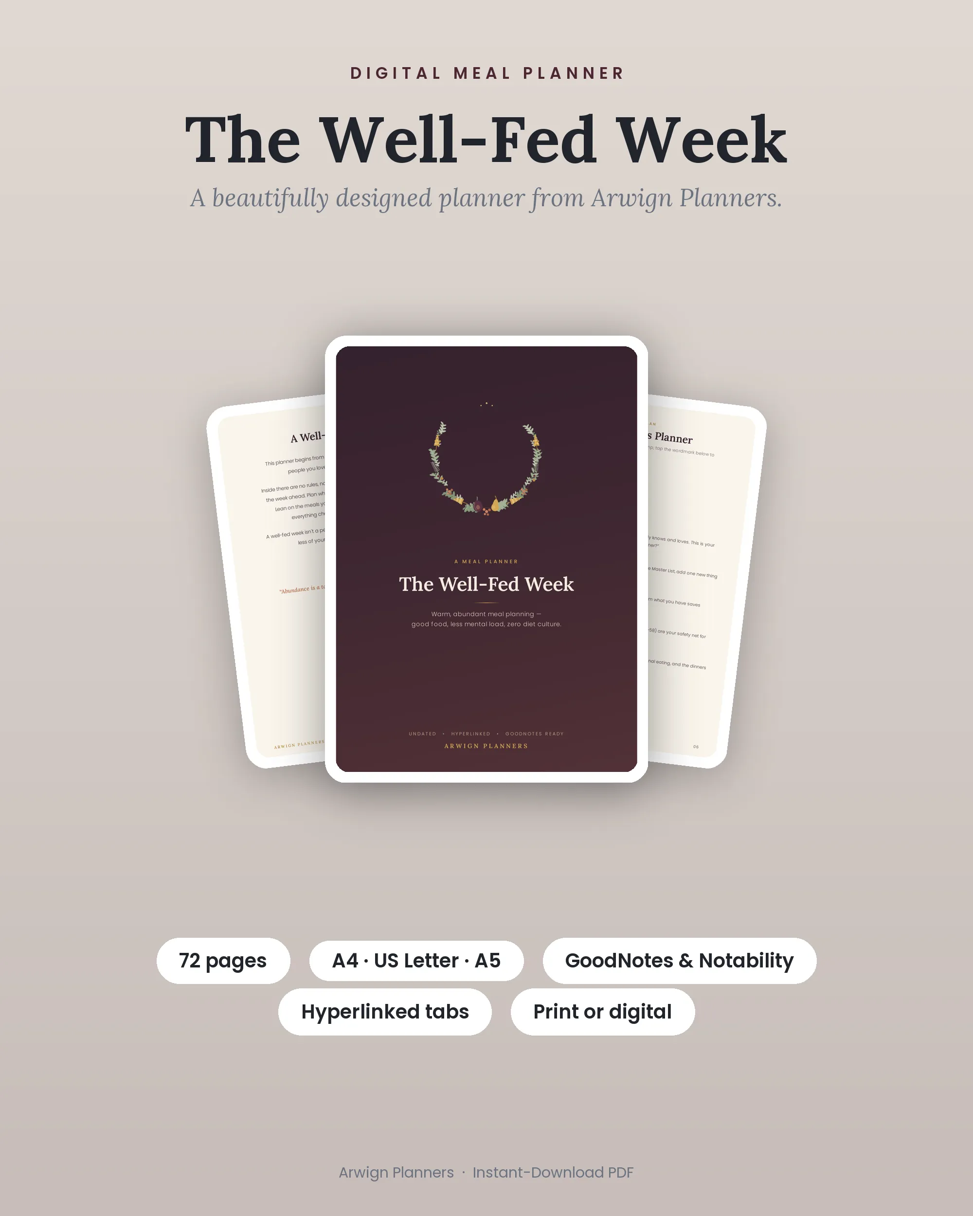 The Well-Fed Week cover