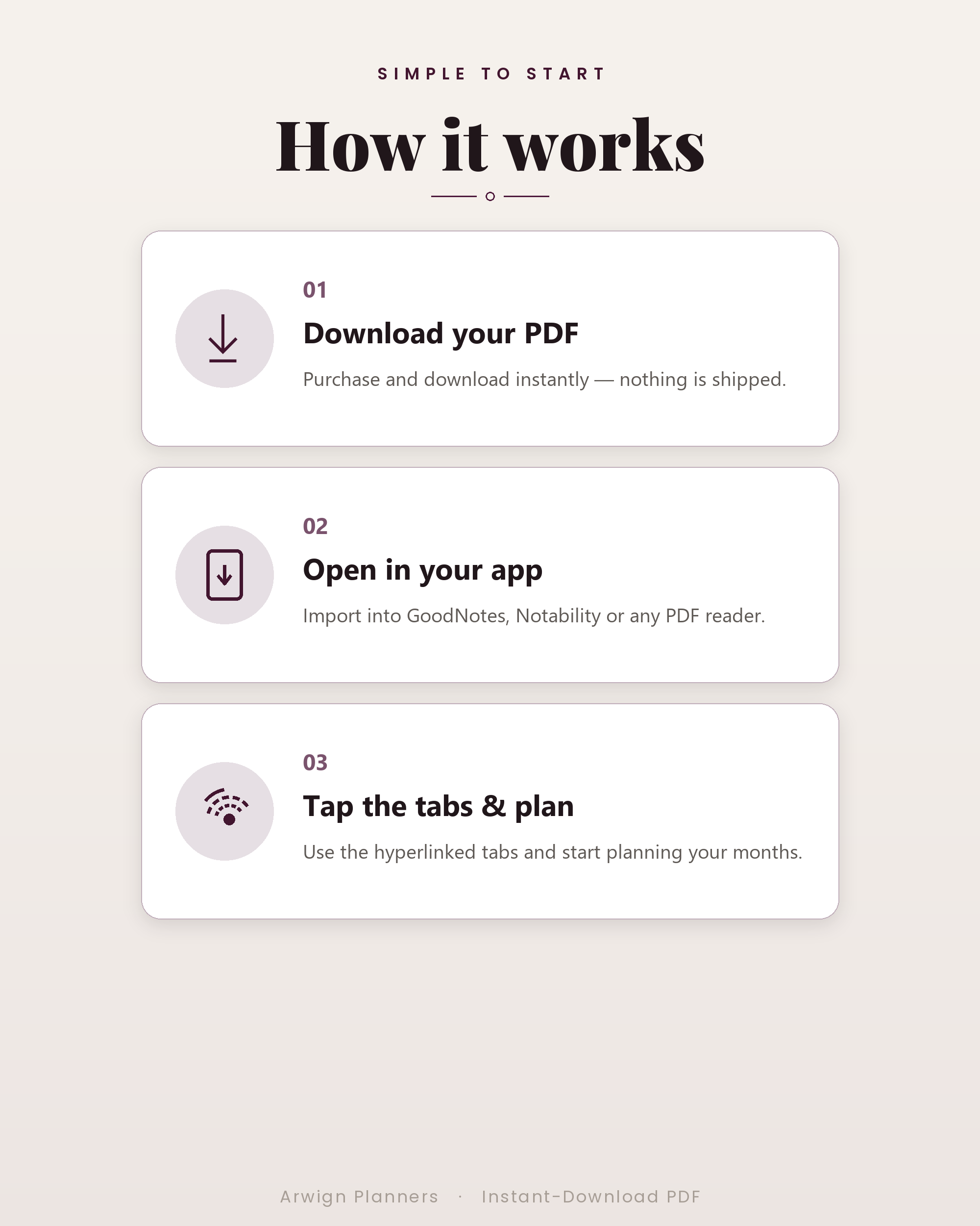 Undated Digital Monthly Planner — Twin Hearts Edition — image 6