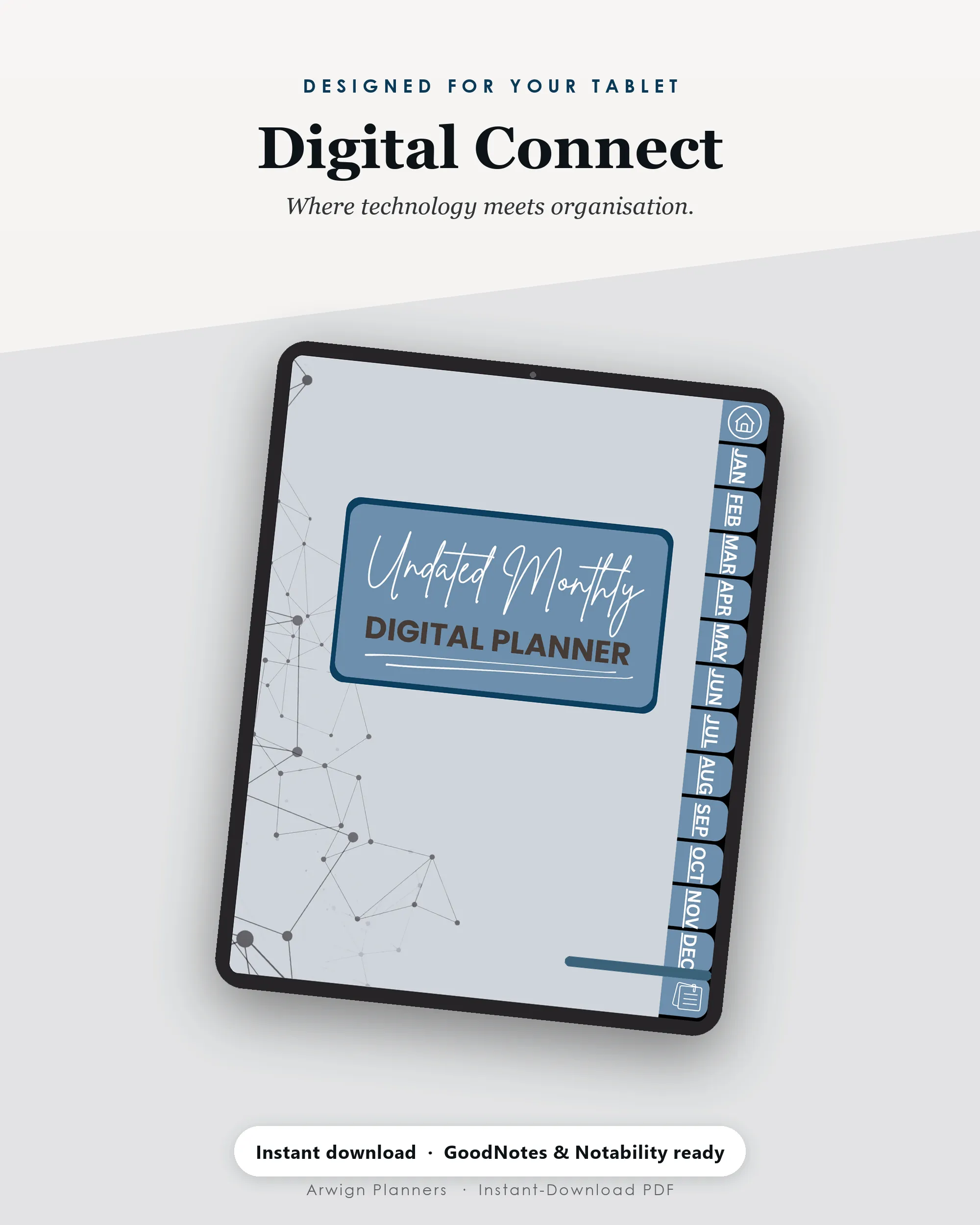 Undated Digital Monthly Planner — Digital Connect — image 4