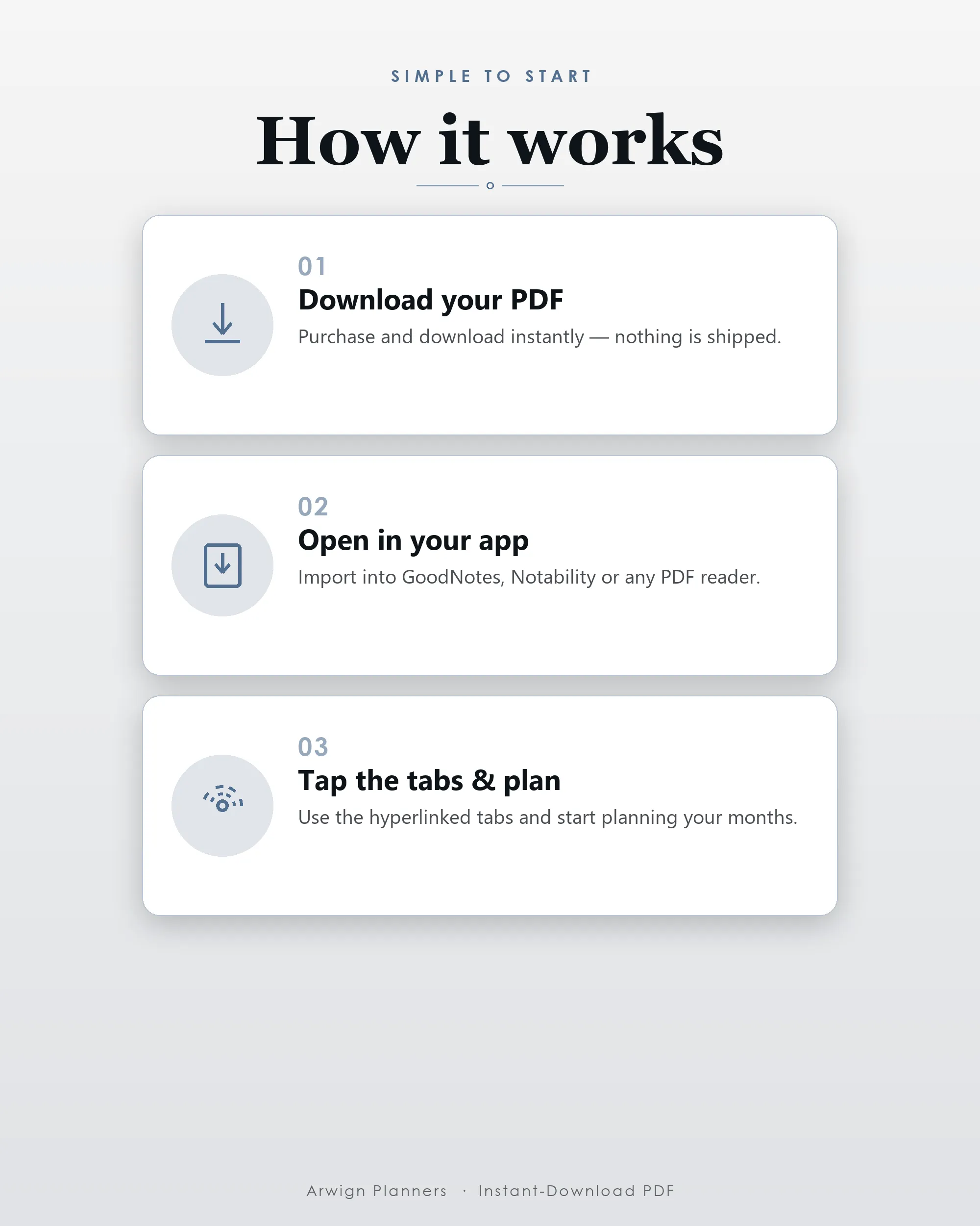 Undated Digital Monthly Planner — Free Spirit — image 6