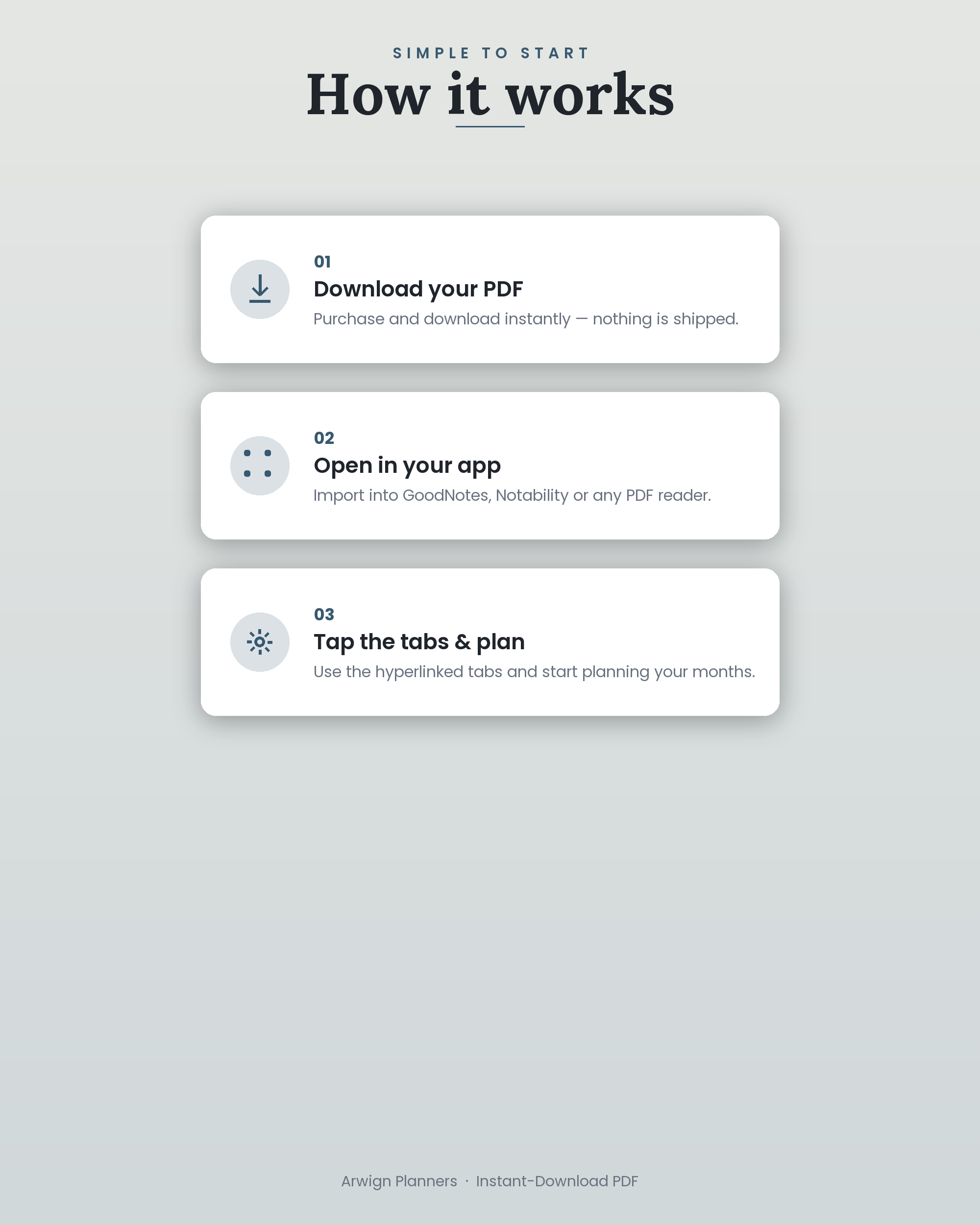 Undated Digital Monthly Planner — Monarch Sky — image 6